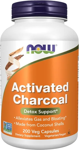 NOW Activated Charcoal (200 capsules)