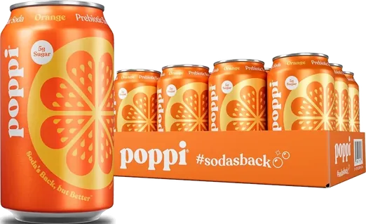 Poppi Orange Prebiotic Soda (12 pack)