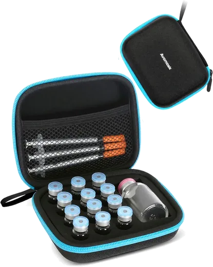 Dual-Size Peptide and BAC Water Vial Case (13 slots)